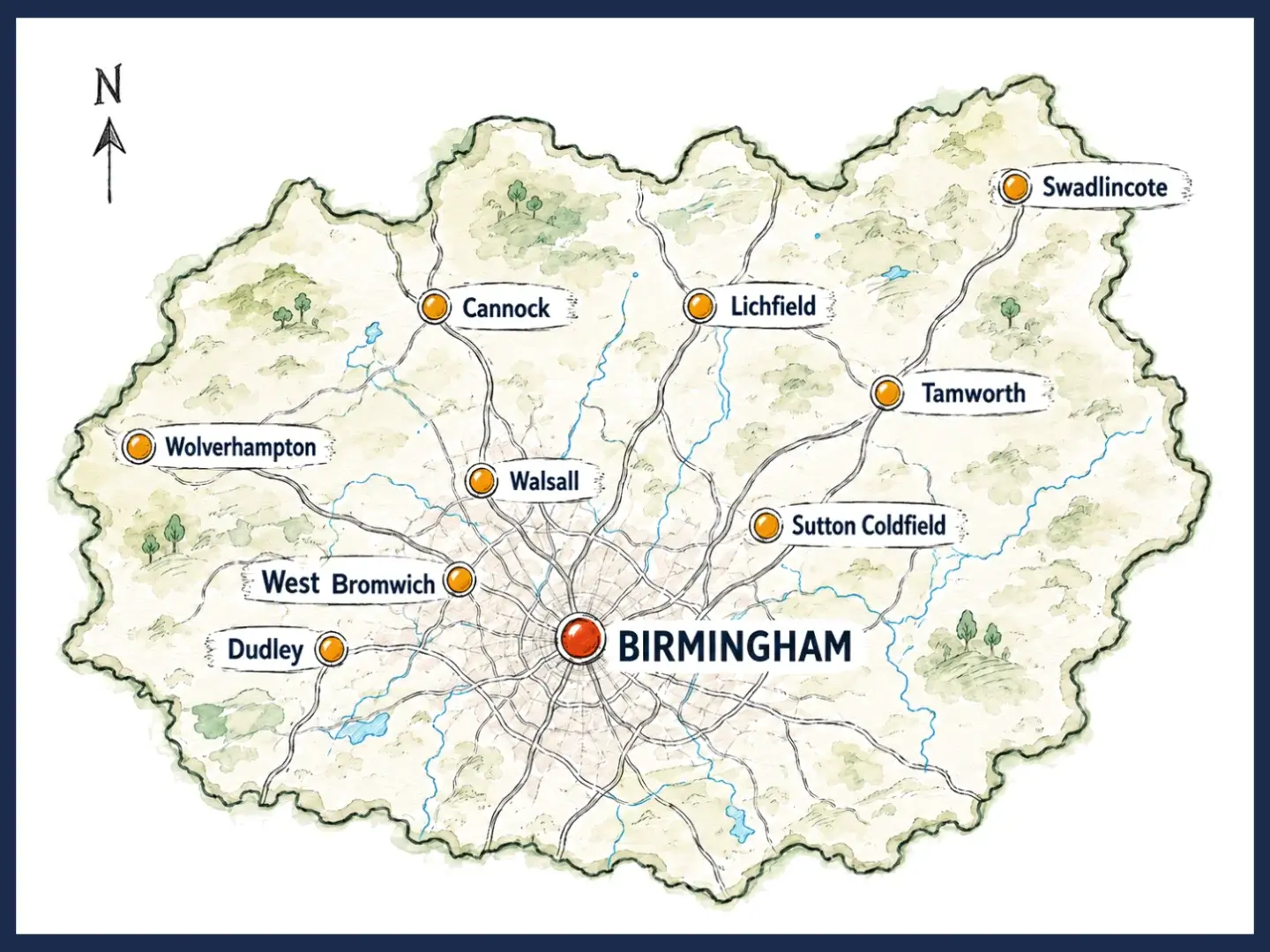 Areas we cover for window film installations
